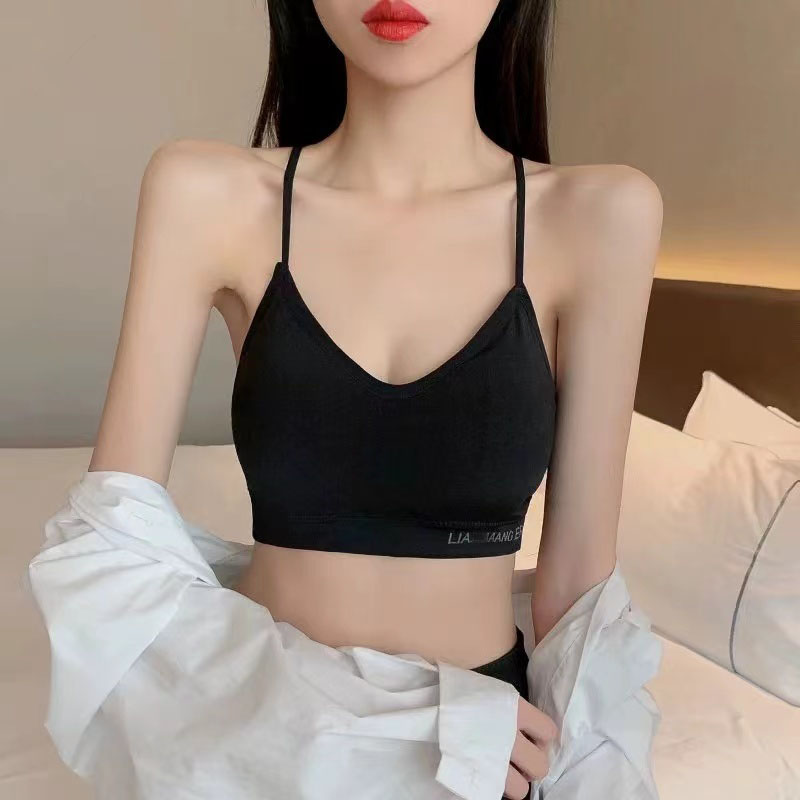 Hollow beauty back sling wrapped chest lace vest