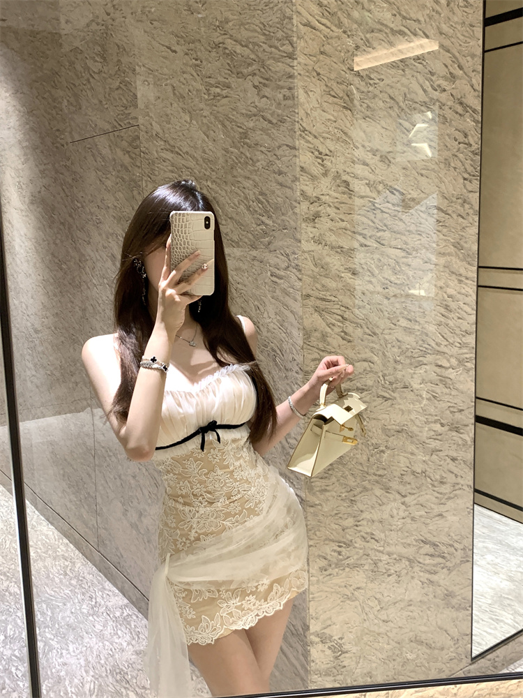 Lace short slim package hip spicegirl dress