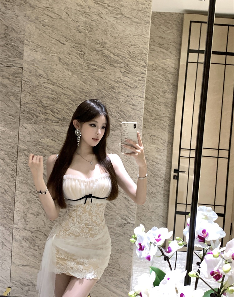 Lace short slim package hip spicegirl dress