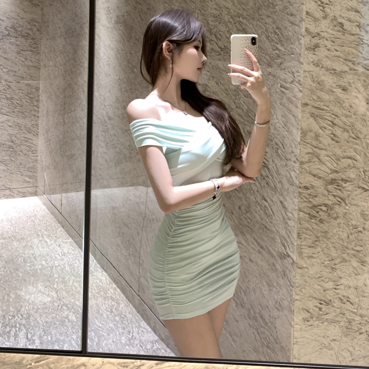 Chouzhe spicegirl slim package hip short dress