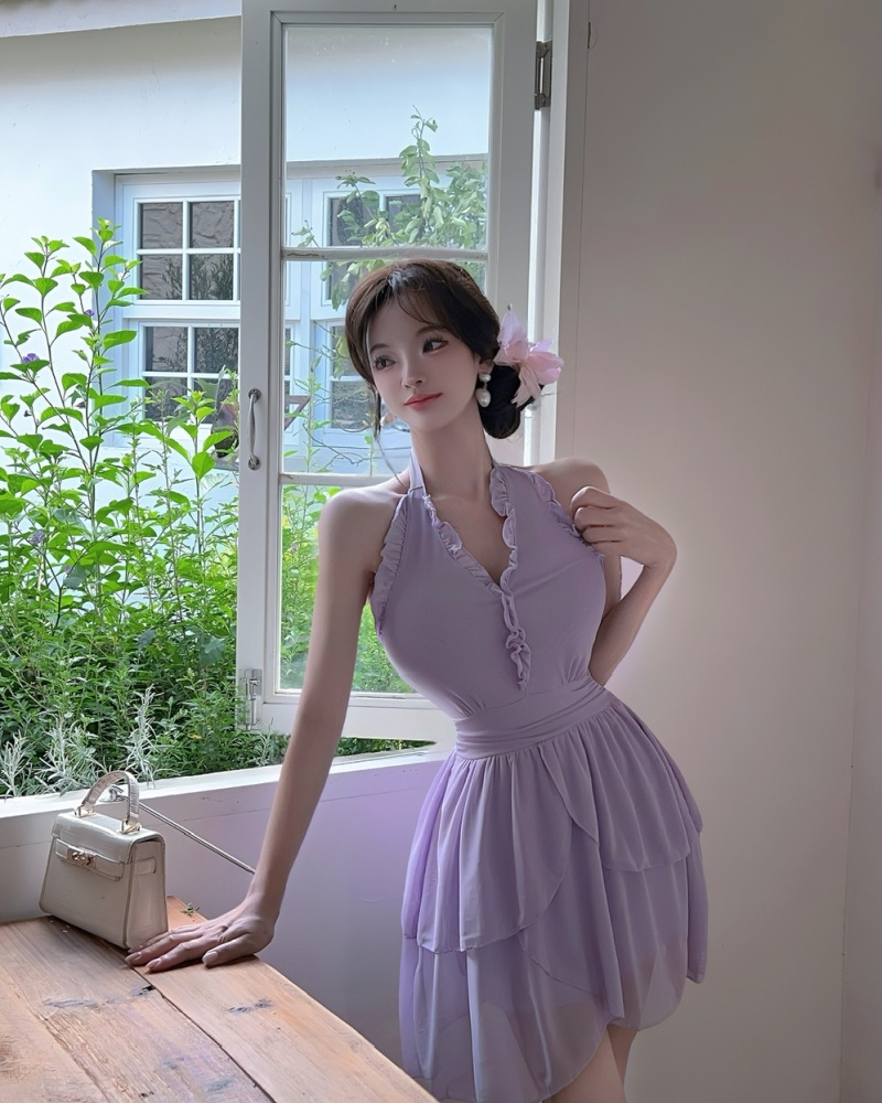 Halter bottoming short dress