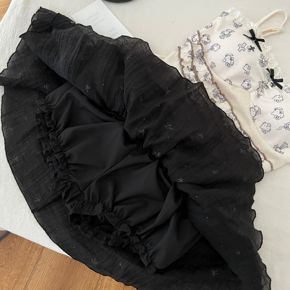 Sling tops enticement short skirt a set for women