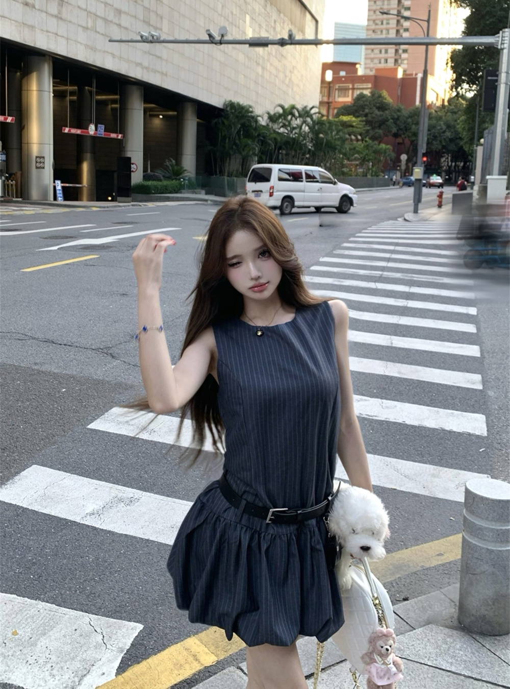 Slim business suit T-back for women