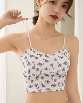 With chest pad beauty back tops spicegirl vest
