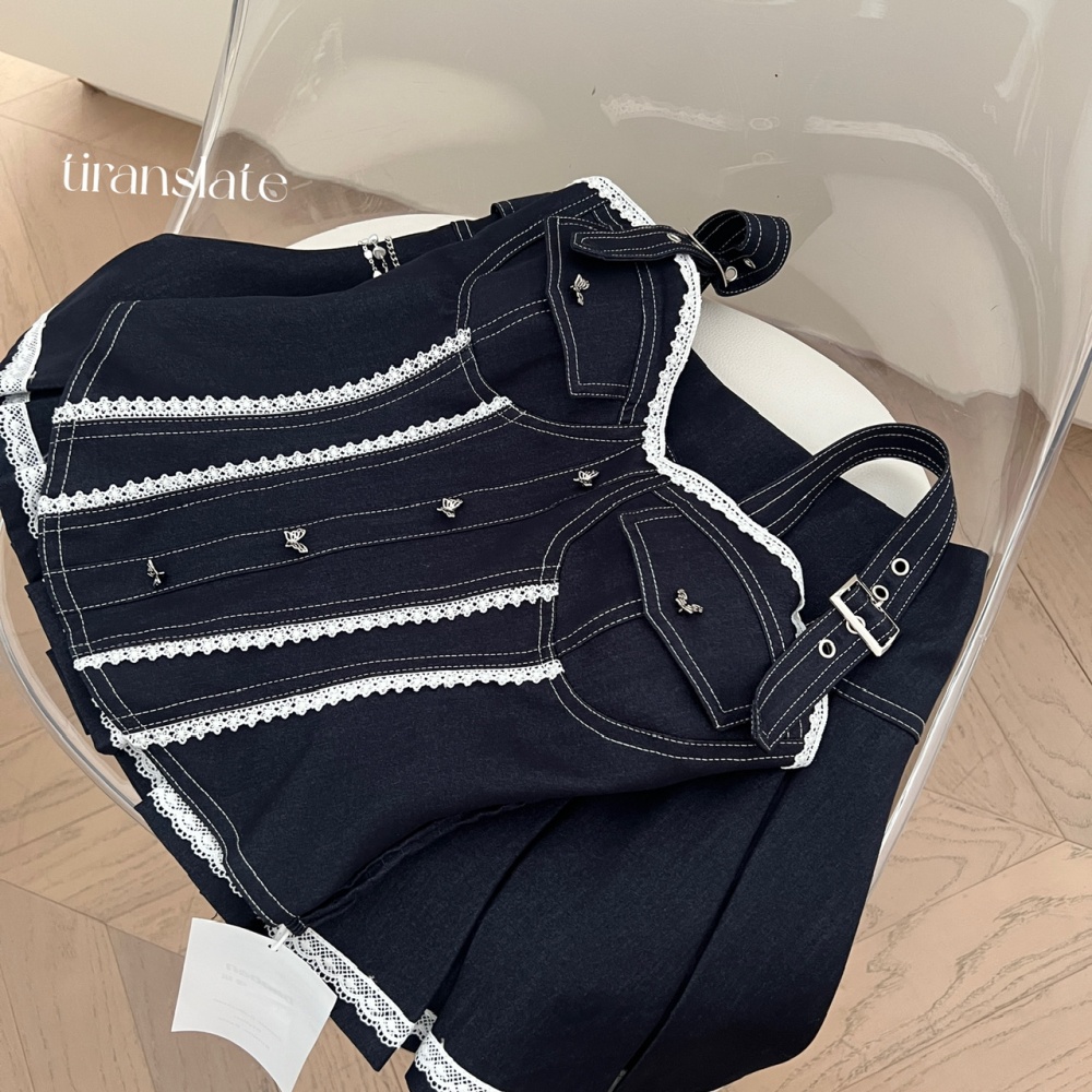 American style summer slim skirt denim enticement tops