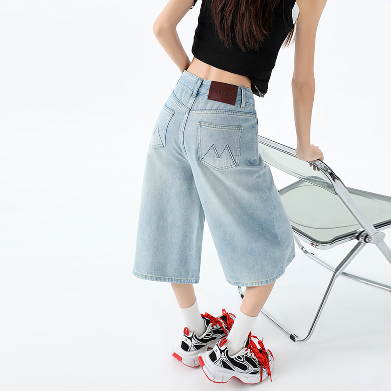 Retro Casual jeans seven tenths five pants for women