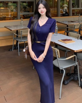Temperament long dress France style dress for women