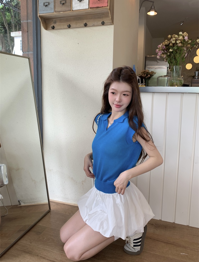 Loose all-match Casual tops slim short sleeve sweater