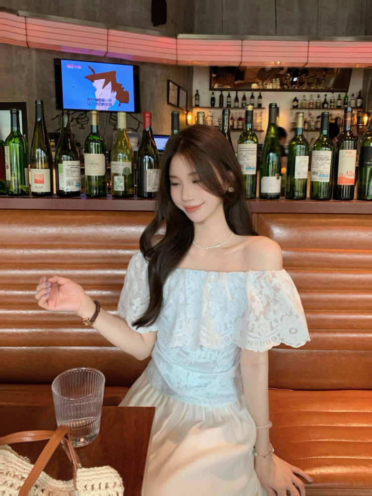 Summer white embroidery tops thin short sleeve shirt for women