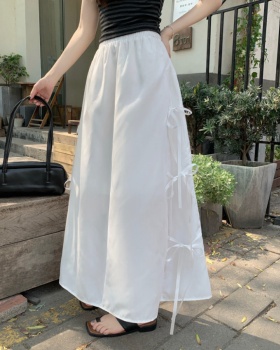 Slim high waist bow frenum Korean style niche skirt