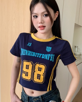 Spicegirl American style tops retro T-shirt for women
