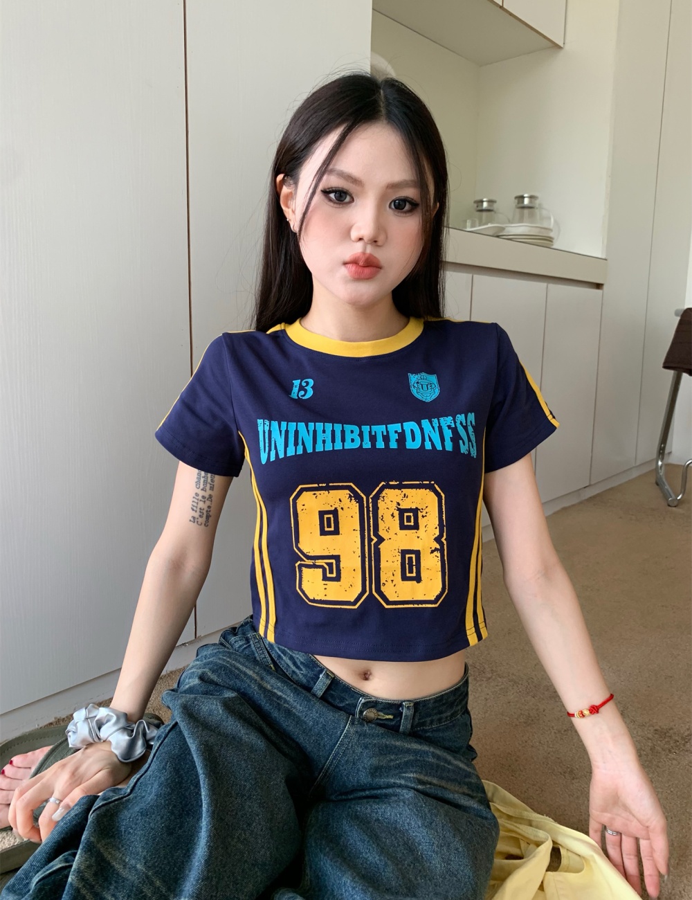 Spicegirl American style tops retro T-shirt for women