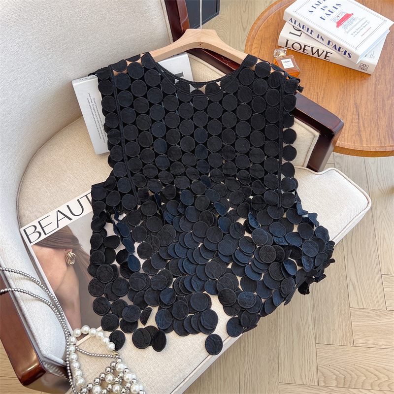 France style Casual tops tassels irregular vest