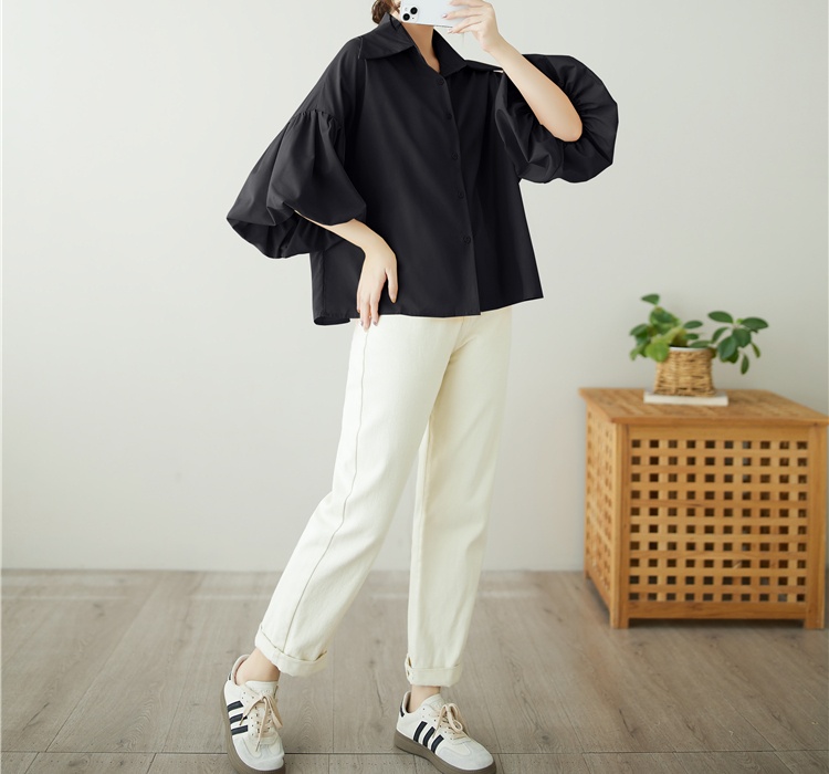 All-match simple shirt personality tops