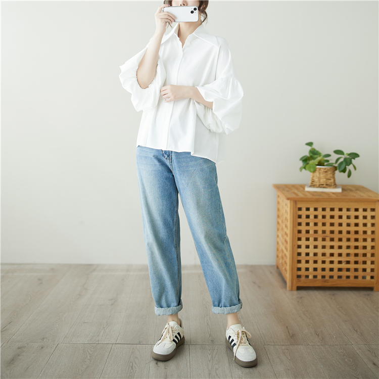 All-match simple shirt personality tops