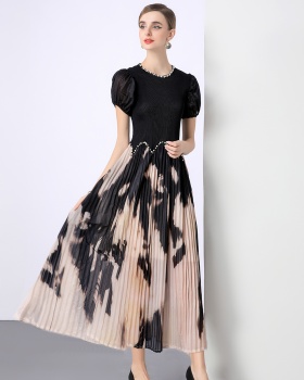 Pleats Please short sleeve dress not Bohemian beach dress
