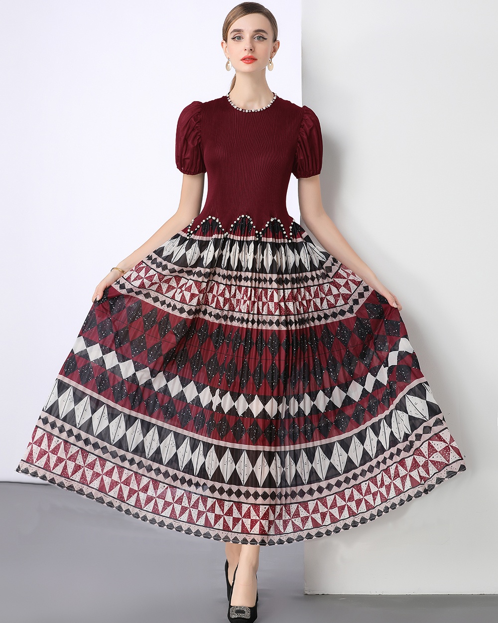 Fold Pleats Please Bohemian beach dress not dress