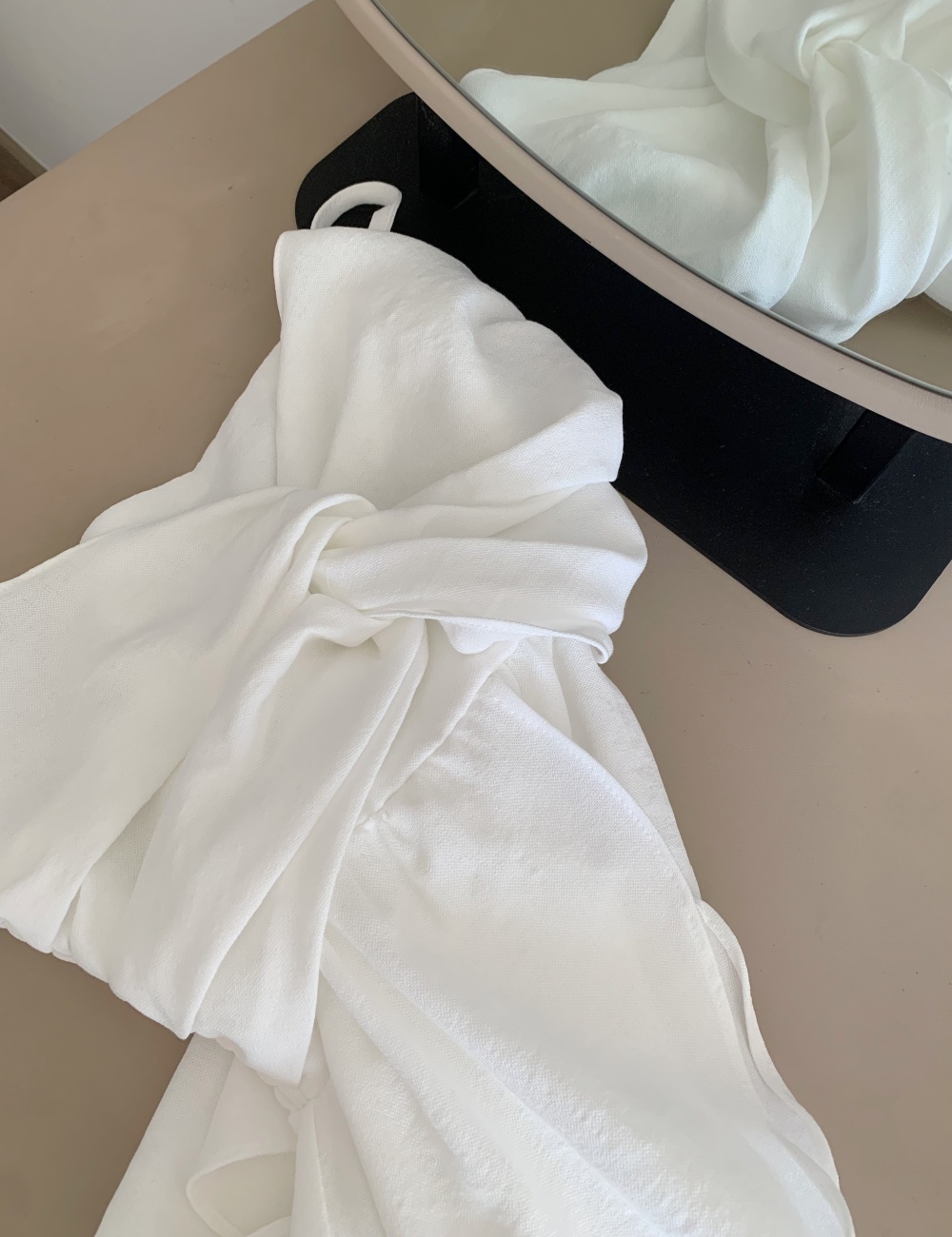 Simple niche wide leg pants grace sling tops 2pcs set