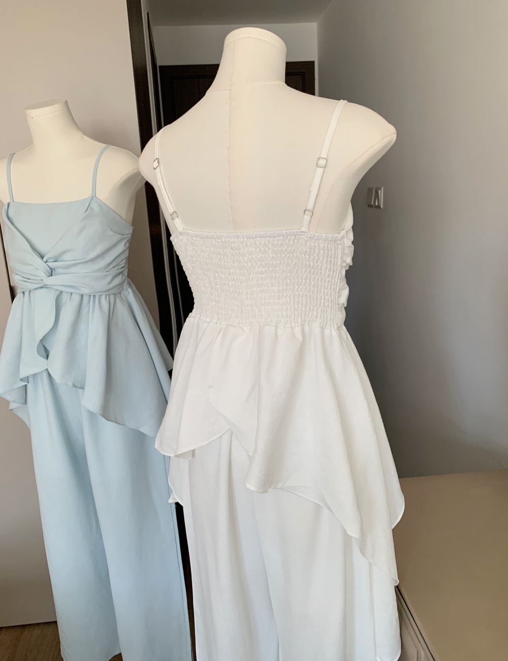 Simple niche wide leg pants grace sling tops 2pcs set