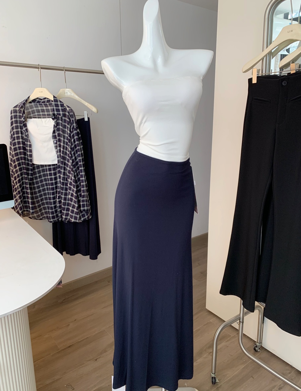 Loose long skirt sunscreen tops 3pcs set for women