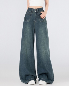 Drape long pants all-match wide leg pants for women