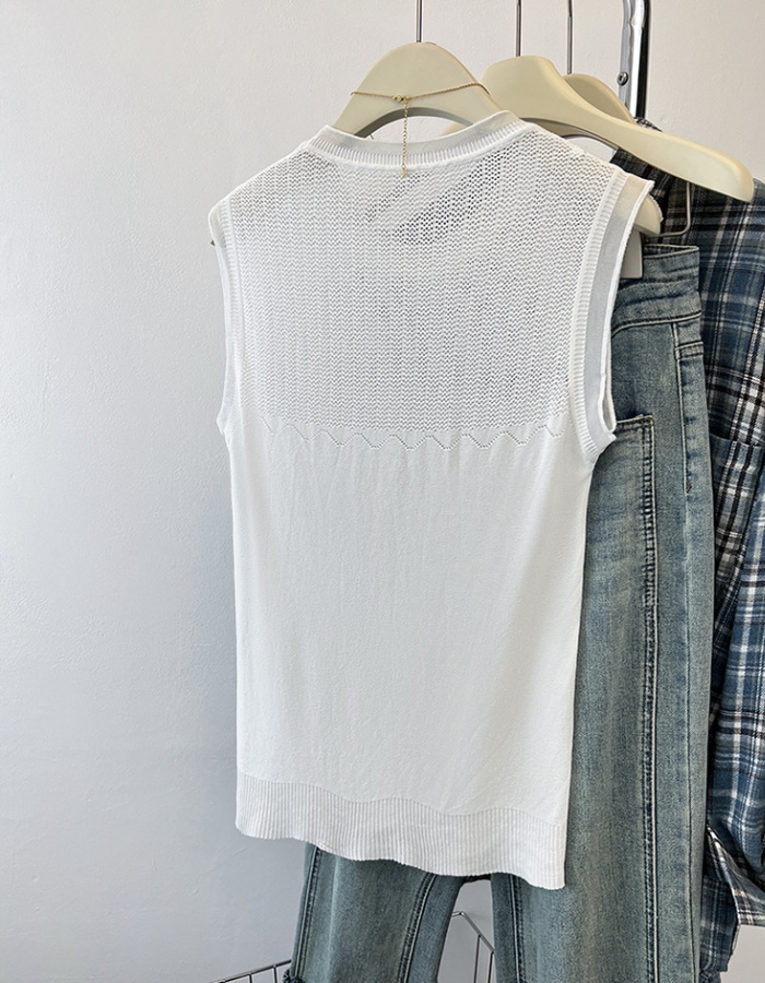 Summer all-match lace vest sling knitted tops for women