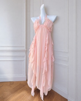 V-neck halter France style dress