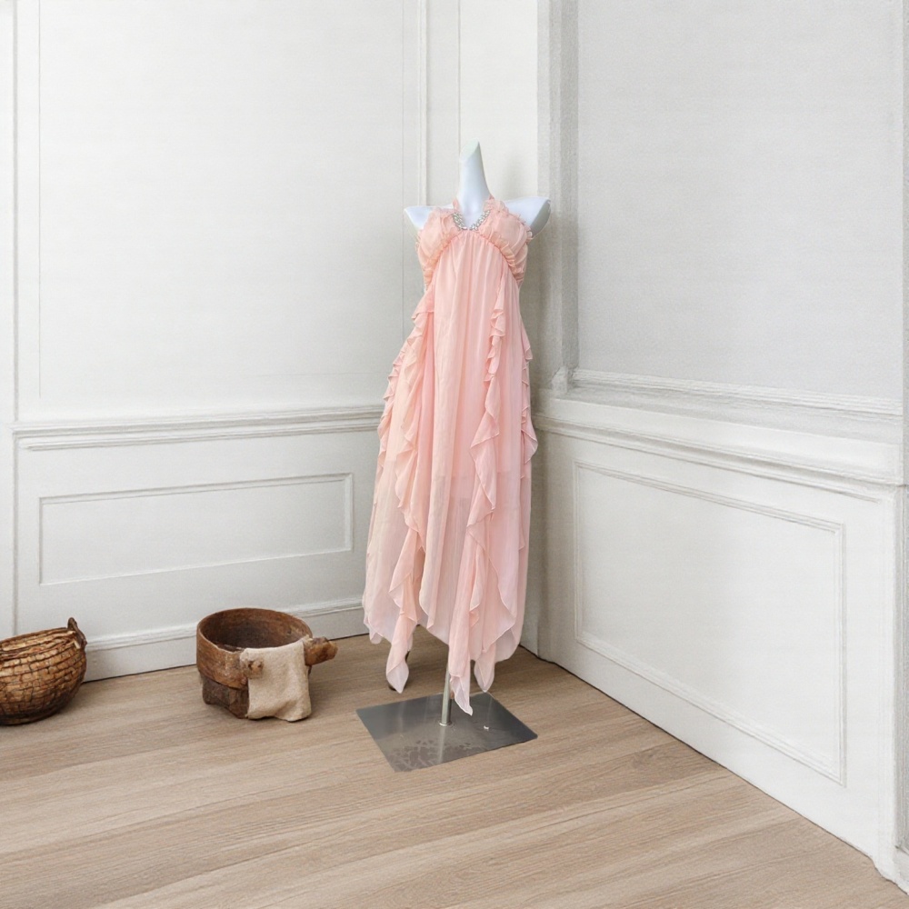 V-neck halter France style dress