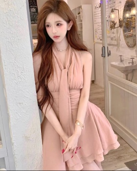 Temperament frenum T-back summer heart dress for women