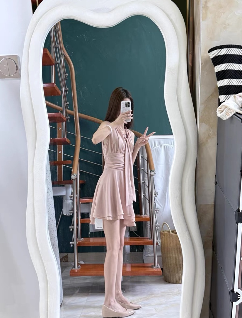 Temperament frenum T-back summer heart dress for women