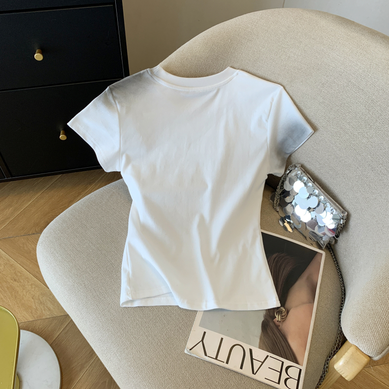 Summer all-match T-shirt American style tops for women