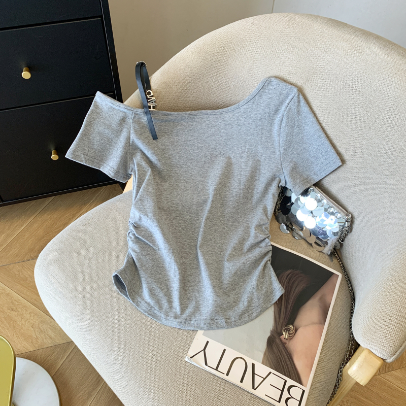 Letters niche printing tops sexy spicegirl T-shirt for women