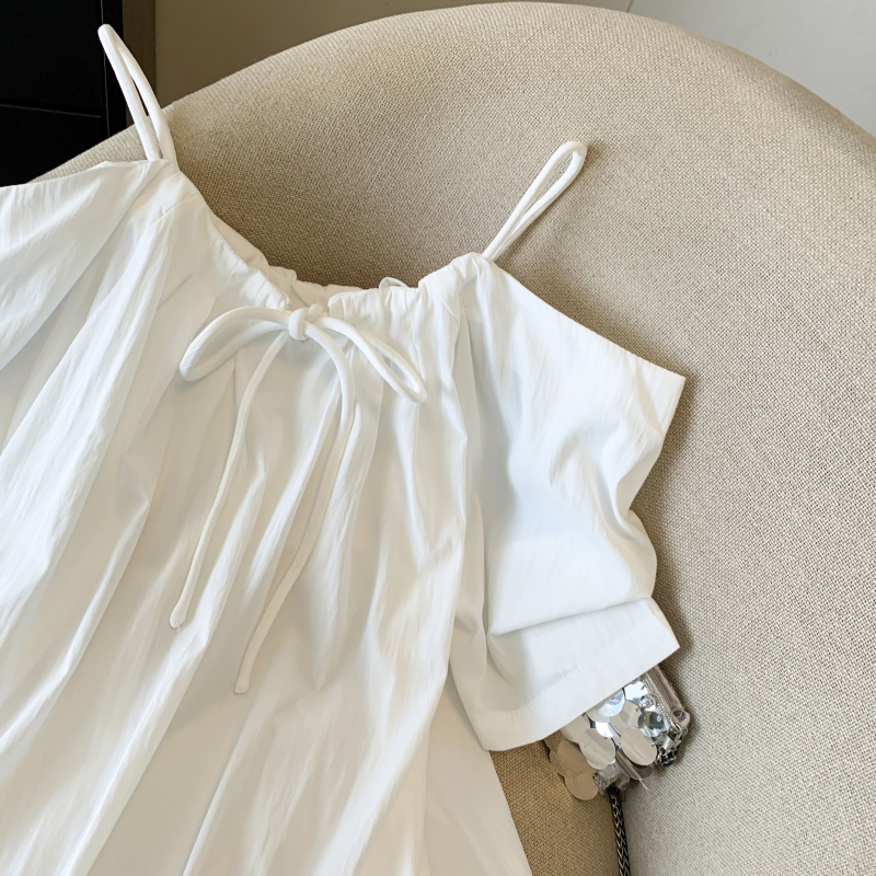 Vacation sling temperament tops show young tender shirt