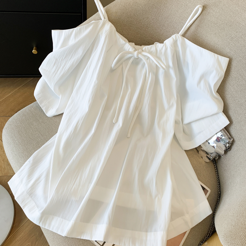 Vacation sling temperament tops show young tender shirt