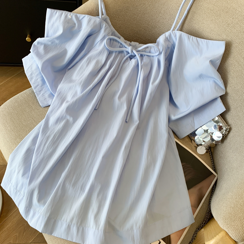 Vacation sling temperament tops show young tender shirt