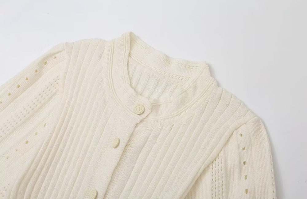 Knitted European style split short sleeve slim dress