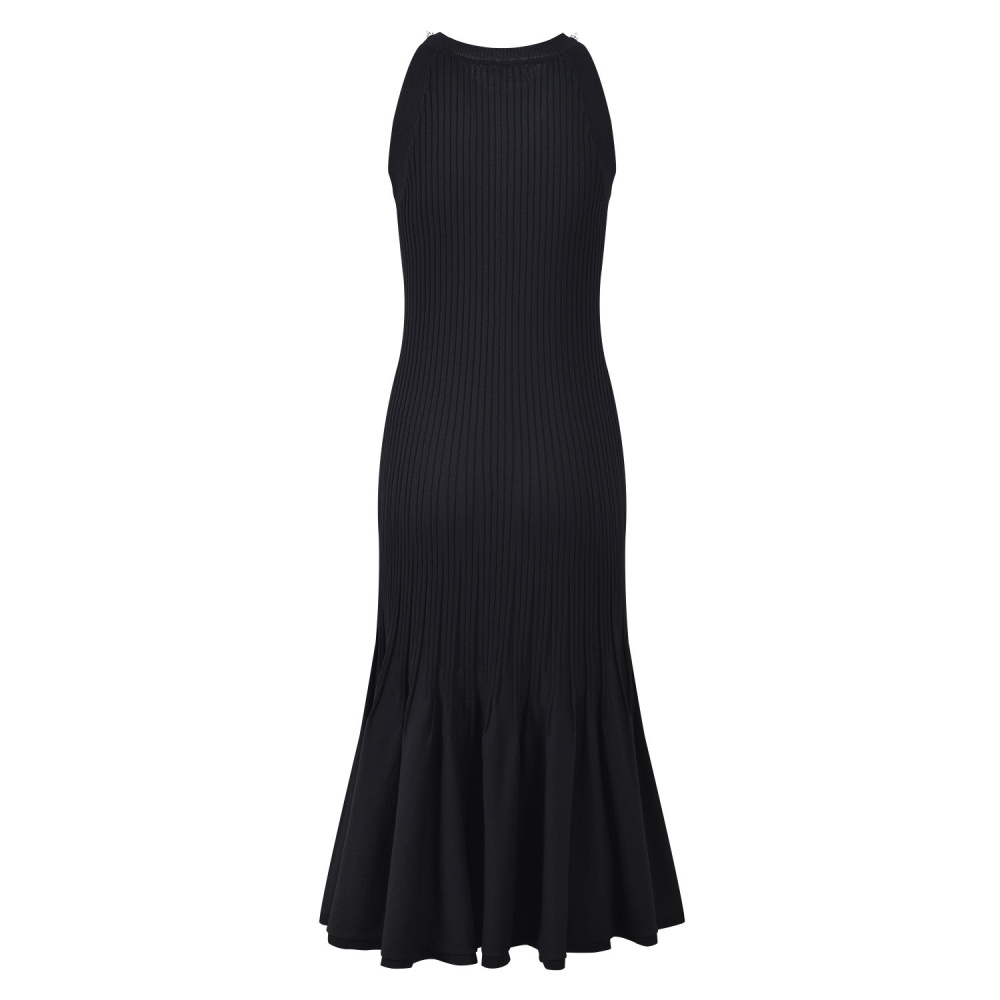 Sleeveless slim sleeveless dress European style dress