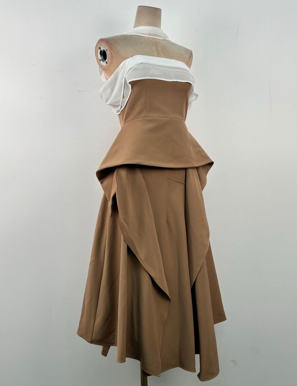 Niche long dress intellectuality tops 2pcs set