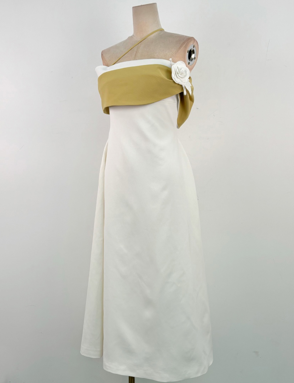 Temperament slim long dress pinched waist formal dress