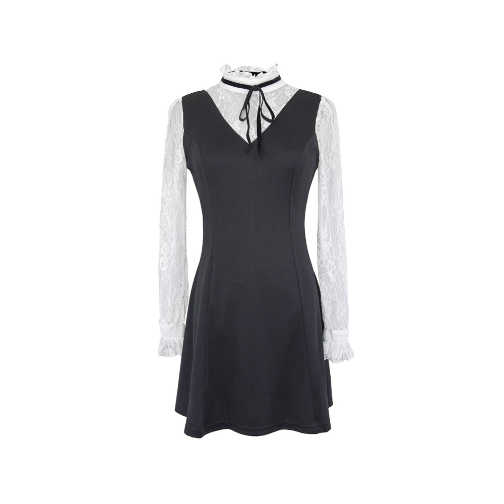 A-line Cover belly sexy overalls bar cstand collar dress