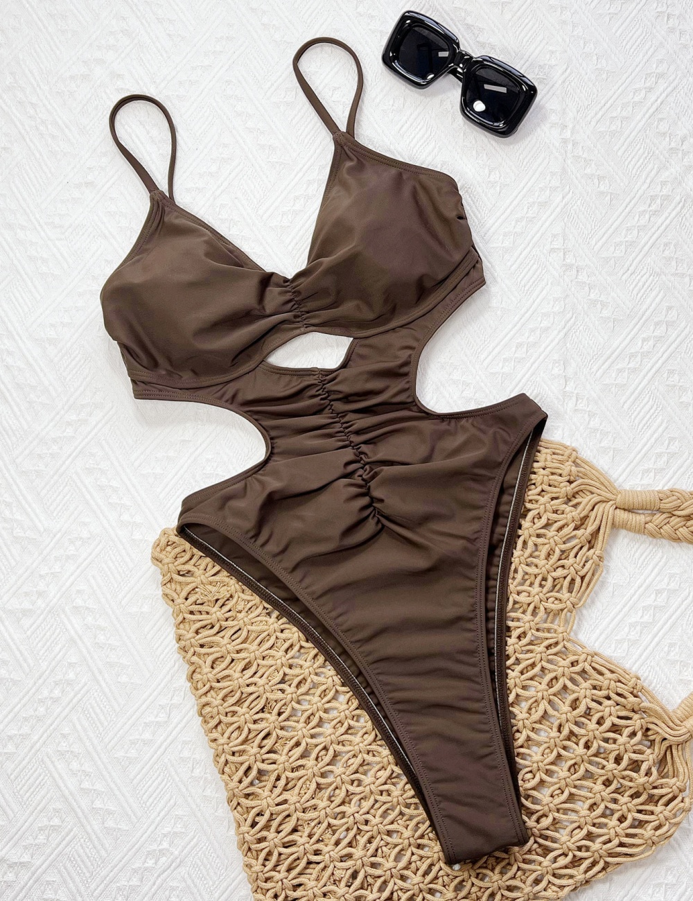 Conjoined pure bikini swimwear