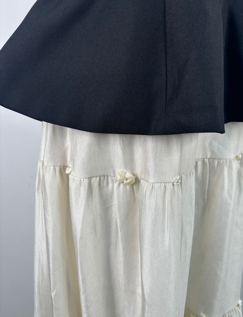 France style tops elegant long skirt 2pcs set