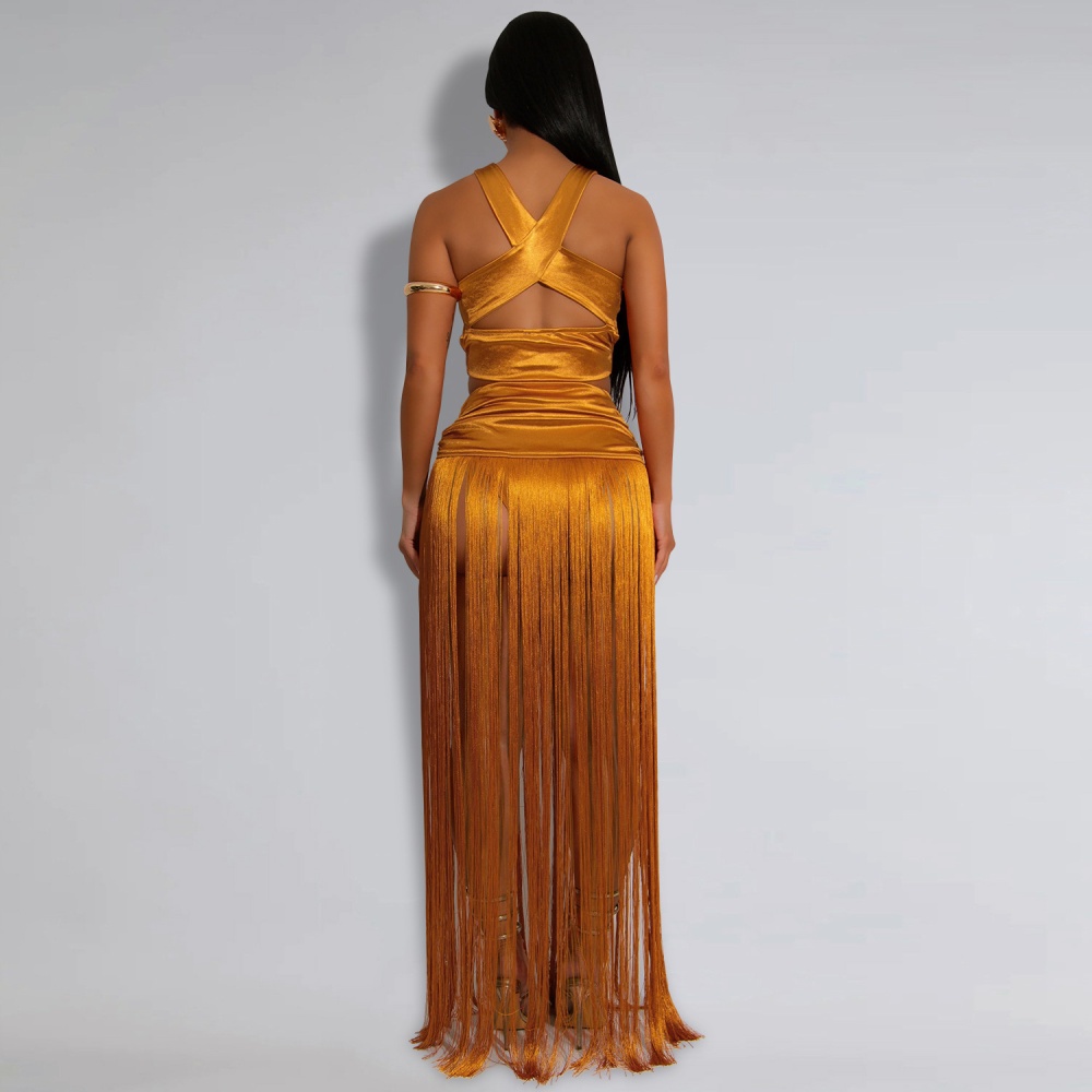 European style long skirt tops 2pcs set for women