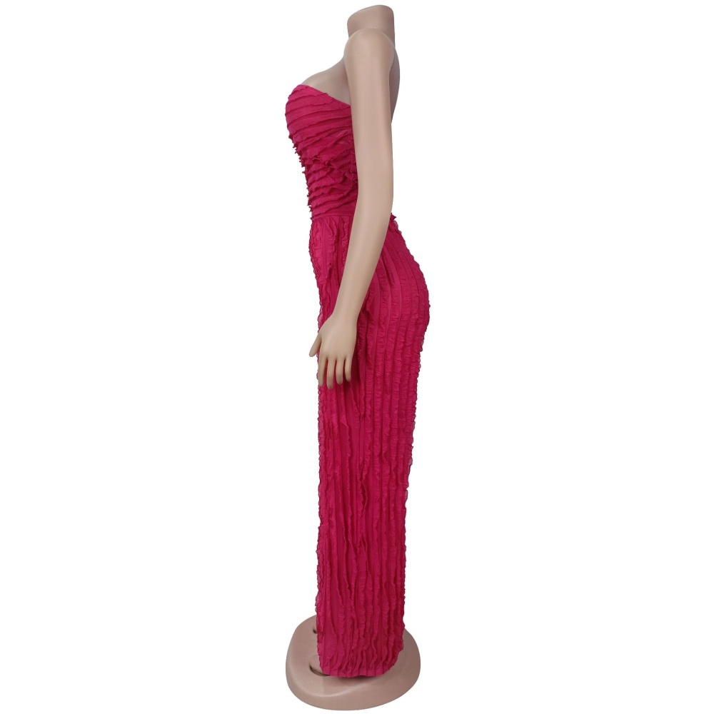 European style Casual pure wave patterns jumpsuit