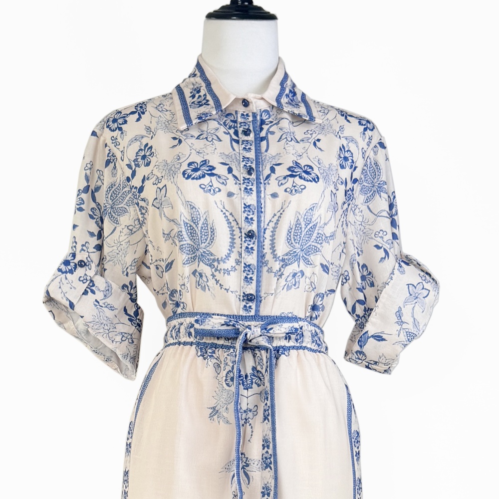 Printing autumn pants niche lapel shirt 2pcs set