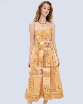 Sling elastic vest shoulder strap stereoscopic dress
