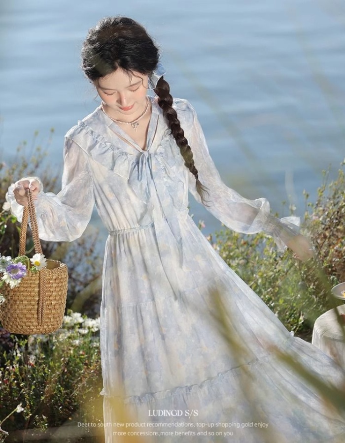 Spring dress large yard long dress for women