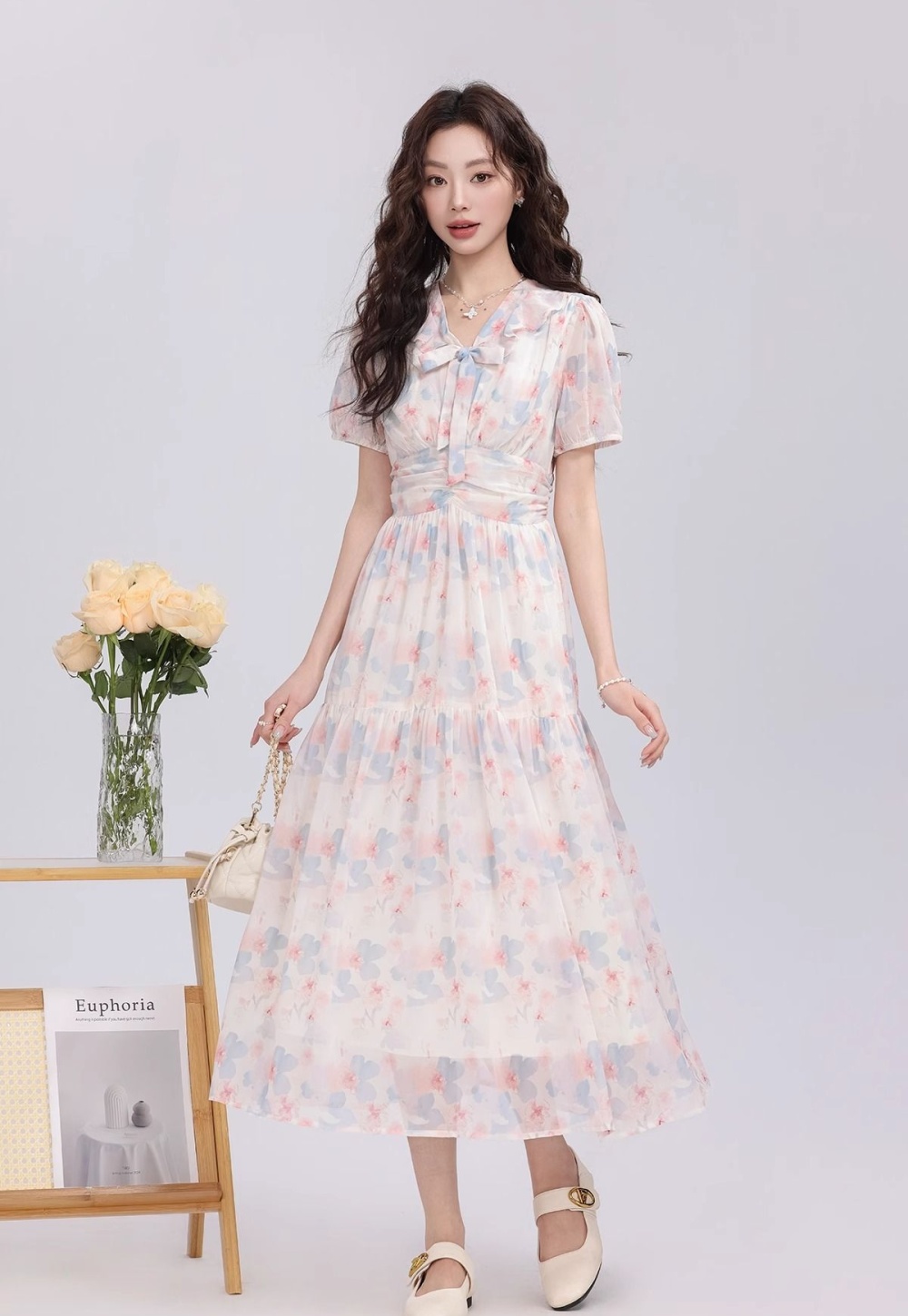 Slim tender long dress summer temperament dress