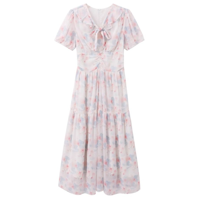 Slim tender long dress summer temperament dress