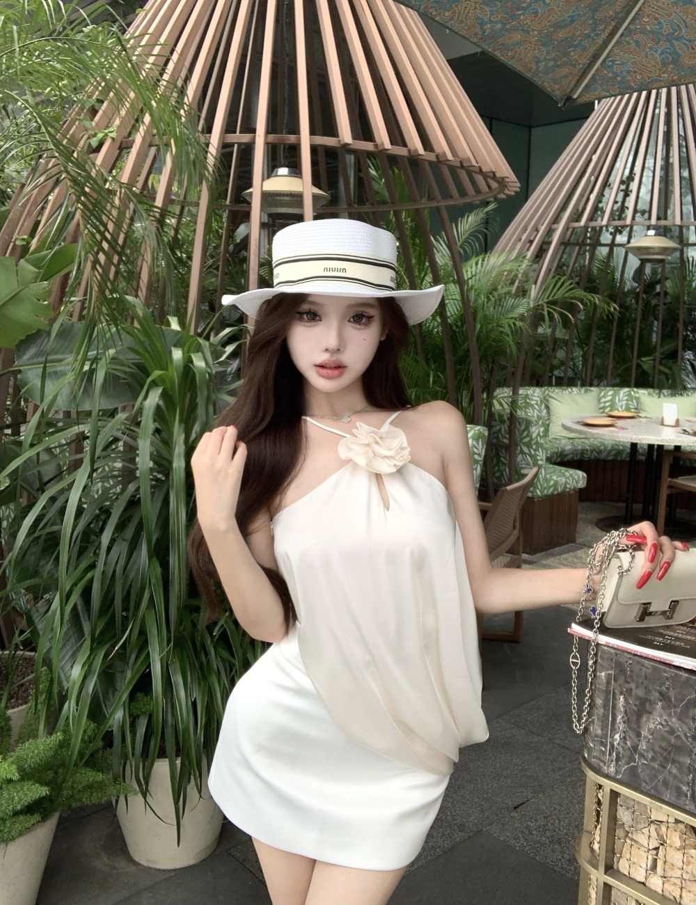Irregular strapless small shirt A-line tops for women